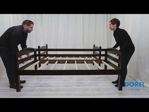 Twin over twin bunk bed assembly