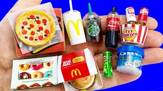 17 DIY MINIATURE FOOD AND DRINKS REALISTIC HACKS AND CRAFTS !!!