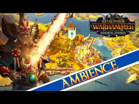 Total War WARHAMMER 3 Immortal Empires Ambience | High Prince Tyrion | Study | ASMR | Relaxation