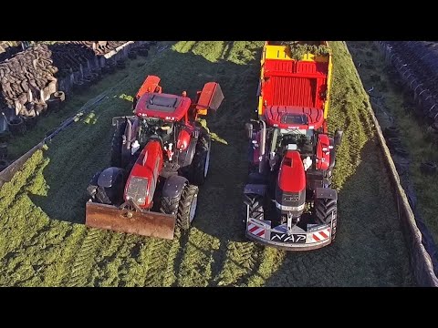 Grass silage | New Holland FR600 + Case + Valtra | Gras hakselen | NAP | Heerikhuize | 2018