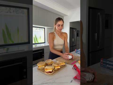 Bacon & egg McMuffins! Recipe on my IG #mealprep #easyrecipe #highprotein #breakfast #asmrfood