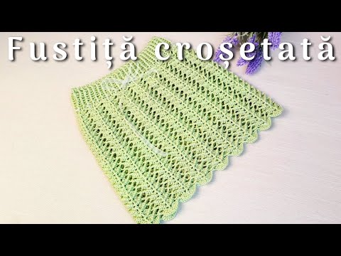Cum croșetăm fustița Flavia - ușor de adaptat pentru oricare mărime  |  Tutorial pas cu pas