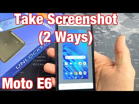 Moto E6: How Take Screenshot (2 Ways)