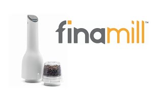 Finamill™ Bundle: Spice Grinder, Tray, 3 Pods, & 3 AA Batteries (Gray)