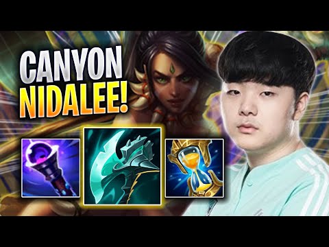 CANYON PERFECT GAME WITH NIDALEE! - DK Canyon Plays Nidalee JUNGLE vs Kha'zix! | Season 2023