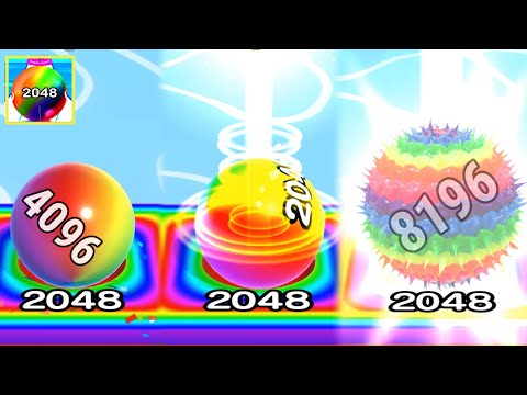 Satisfying mobile game video ball run 2048 -ball run infinity gameplay walkthrough part 2