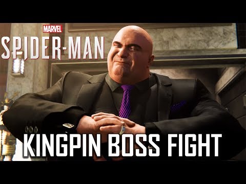 KINGPIN vs SPIDER-MAN Full Boss Fight - Marvel's Spider-Man PS4 PRO 1080p HD