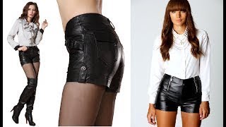 Leather Hotpants With Boots