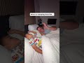The reality of co-sleeping 😂 #couple #cosleeping #husbandandwife