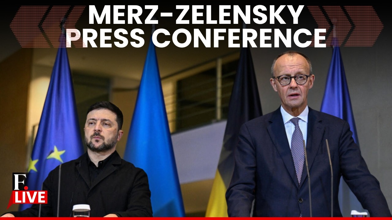 LIVE: Ukraine President Zelensky & German Chancellor Merz Hold Briefing Amid Russia War Tensions