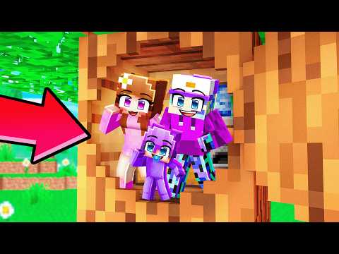 Dash Survives 100 Days inside Tree in Minecraft…
