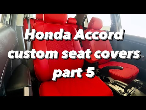 Honda Accord custom seat covers part 5