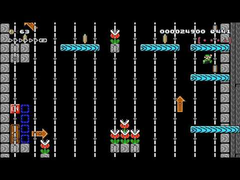 ☆★Piranha Ghosthouse Platforms★☆ by Lionaris 🍄 Super Mario Maker 2 🍄 No Commentary　⚿aat