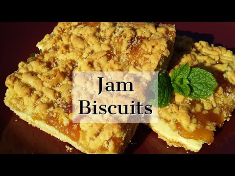 Jam Biscuits/Cookies Recipe | Jam Squares | South African Youtuber