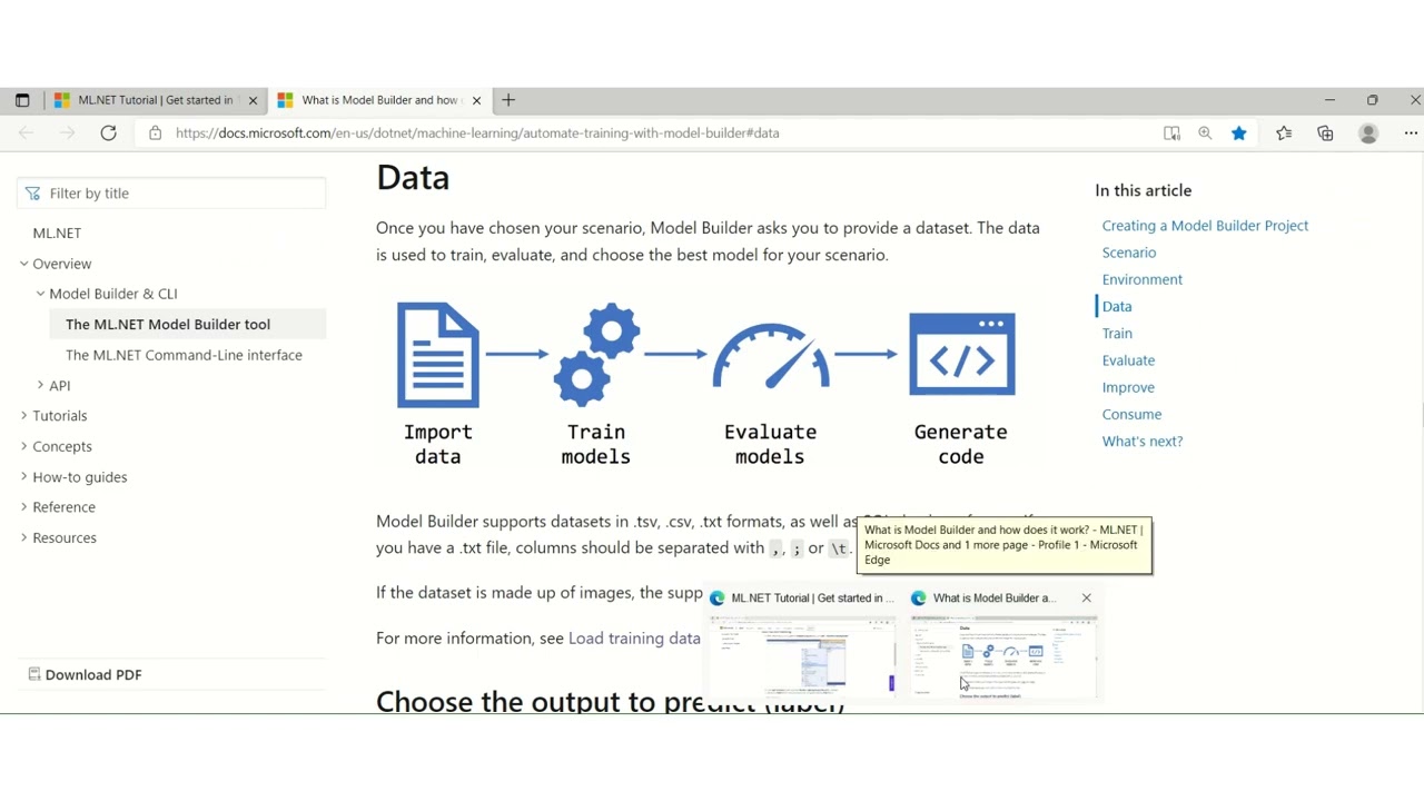 Get started with ML.NET