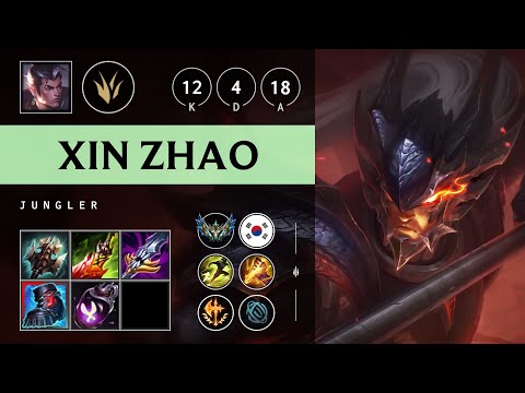 Xin Zhao Jungle vs Kindred - KR Challenger Patch 25.19