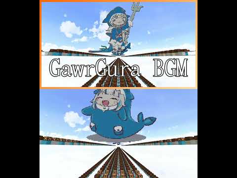 Gawr Gura's Epic Minecraft BGM- Crazy 1K SUB Game!
