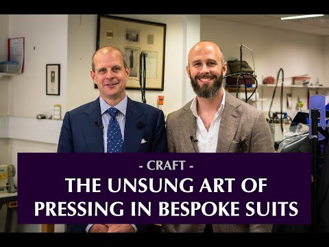 The art of pressing in bespoke tailoring