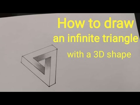 How to draw an infinite triangle with a 3D shape