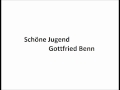 Schöne Jugend -Gottfried Benn