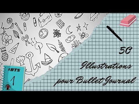50 Illustrations pour Bullet Journal | Back To School