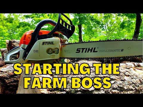 How to Start a Stihl Farm Boss Chainsaw | Fires Up Every Time!