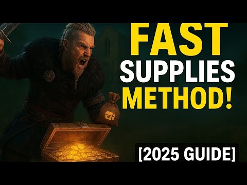 Assassin's Creed Valhalla - Farm Supplies FAST For Level 6 Settlement | Abbey Raid Guide [2025]