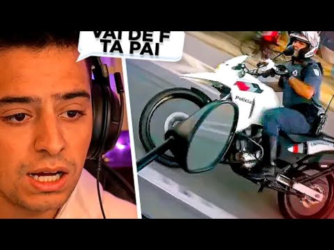 LOUD CORINGA REAGINDO A ENQUADROS DE MOTO