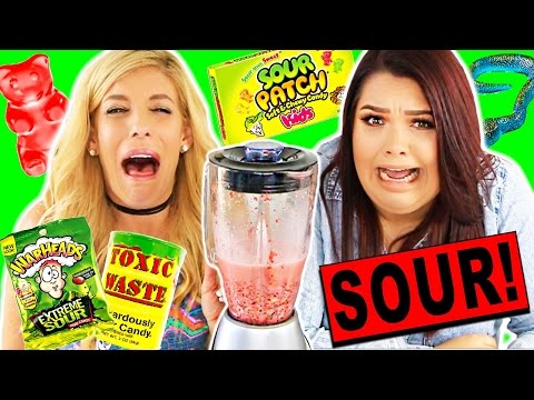 SOUREST GUMMY DRINK IN THE WORLD CHALLENGE! (Toxic Waste, Warheads, Citric Acid) Video