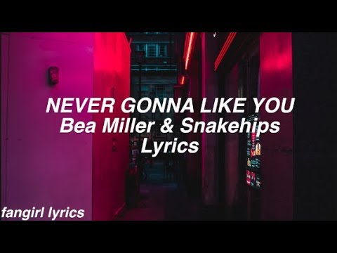 NEVER GONNA LIKE YOU || Bea Miller & Snakehips Lyrics