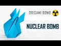 How To Make An Origami Paper NUCLEAR BOMB DIY War Toys
