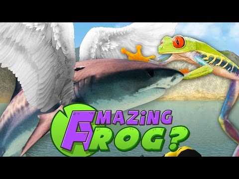Amazing Frog PC Gameplay - FLYING SHARKS?! - Part 4