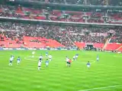 First Goal At New Webley (England U21's vs Italy U21's)