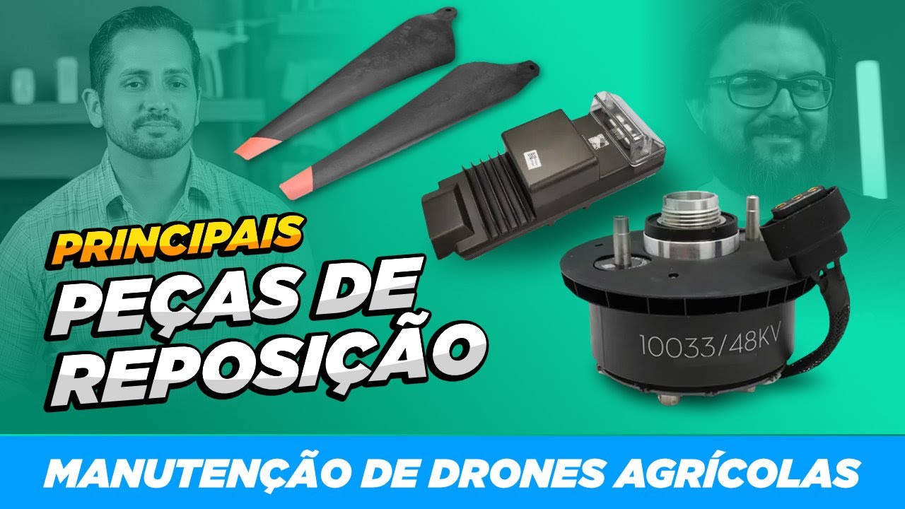 Principais peças de reposição para manutenção de Drones Agrícolas