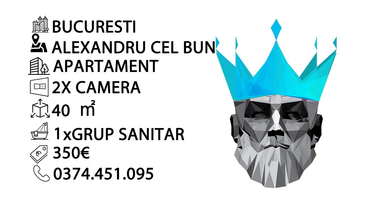 Tur video Alexandru cel Bun | 2 Camere | Decomandat | Centrala | Balcon
