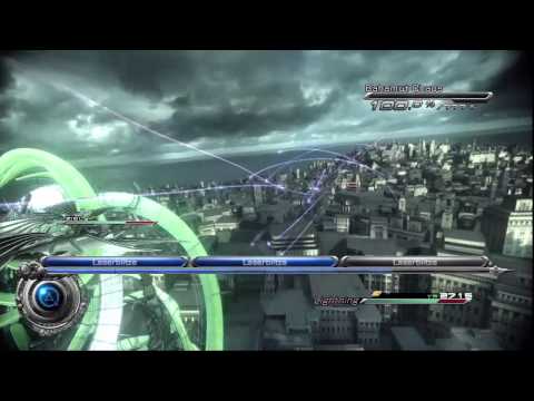 FF XIII-2 First Boss Fight - Lightning vs Chaos Bahamut and Caius