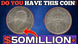 Download lagu 🪙 Spain 🇪🇸 25 Pesetas Coin (1975) | King Juan Carlos I 👑✨ mp3