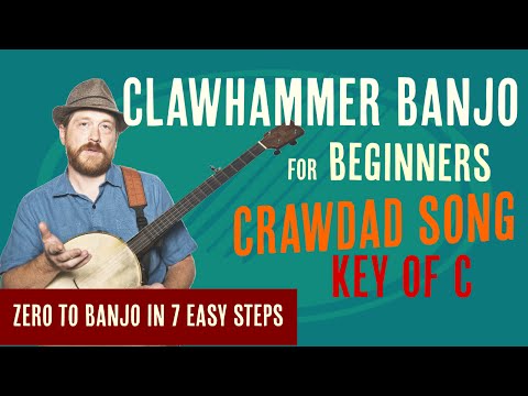 Beginner Clawhammer Banjo Crash Course - Crawdad Song (key of C)