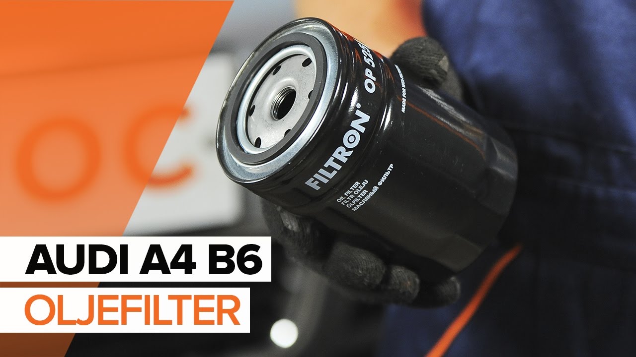 Byta motorolja och filter på Audi A4 B6 – utbytesguide