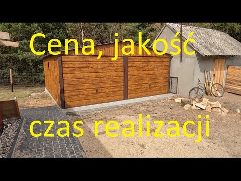 Two-car sheet metal garage