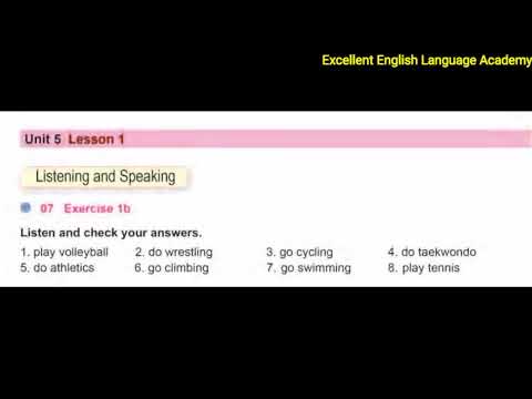 Grade - 7 (Unit - 5, Lesson - 1, Exercise - 1b, 2b, 3) Listening