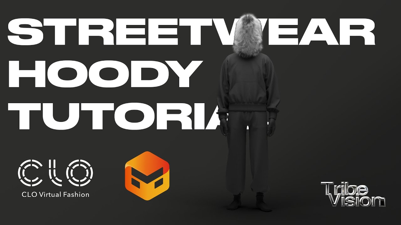 How To Create a Streetwear Hoody in CLO3D / Marvellous Designer (Beginner tutorial)