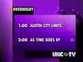 UNC TV Overnight Schedule Bumper 2001