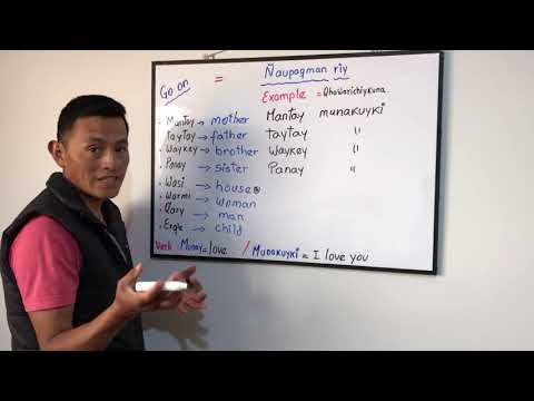 How to say i love you in Quechua language.