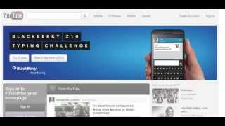 Type faster with the Z10 - BlackBerry - Masthead - Interactive using the Phone