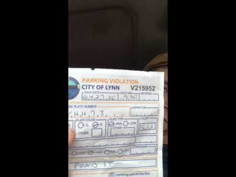 Lynn MA Parking Violation for NON INSPECTION STICKER during State MA Extension due to COVID PART 1
