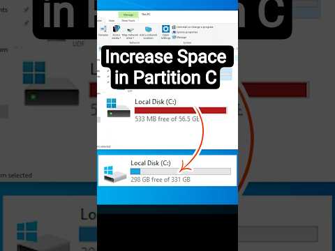 Transfer Disk Space from D Drive to C Drive in Windows 10 | How to Increase Space in Partition C