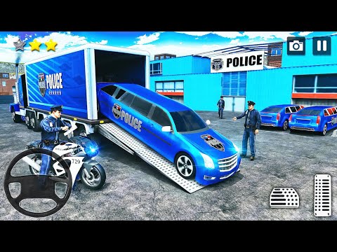 Police SUV being Transported in Plane - Police Car Transporter Simulator - Android Gameplay