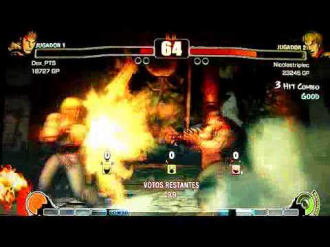 Street fighter 4 RYU (Dex_PTS) vs KEN (Nicolastriplec) G1