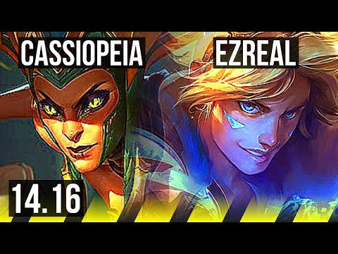 CASSIOPEIA & Amumu vs EZREAL & Seraphine (ADC) | Rank 8 Cassio, 1400+ games | NA Challenger | 14.16